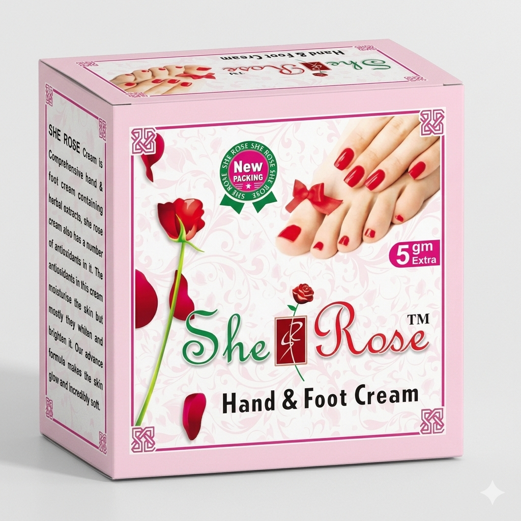 She rose hand & foot cream