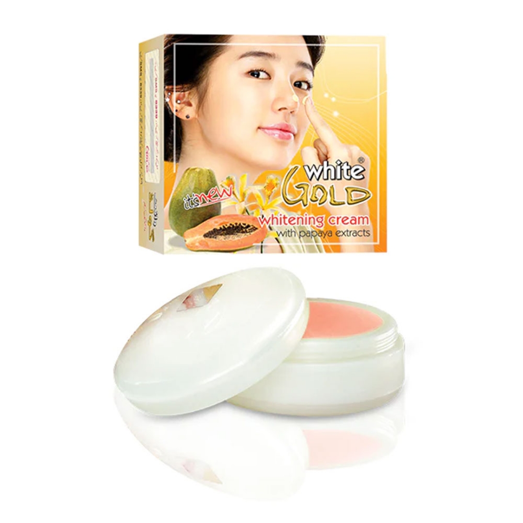 White gold whitening cream with papaya extract