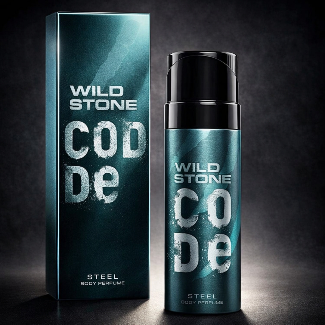Wild Stone Code Steel Perfume Body Spray For Men - 120 ml