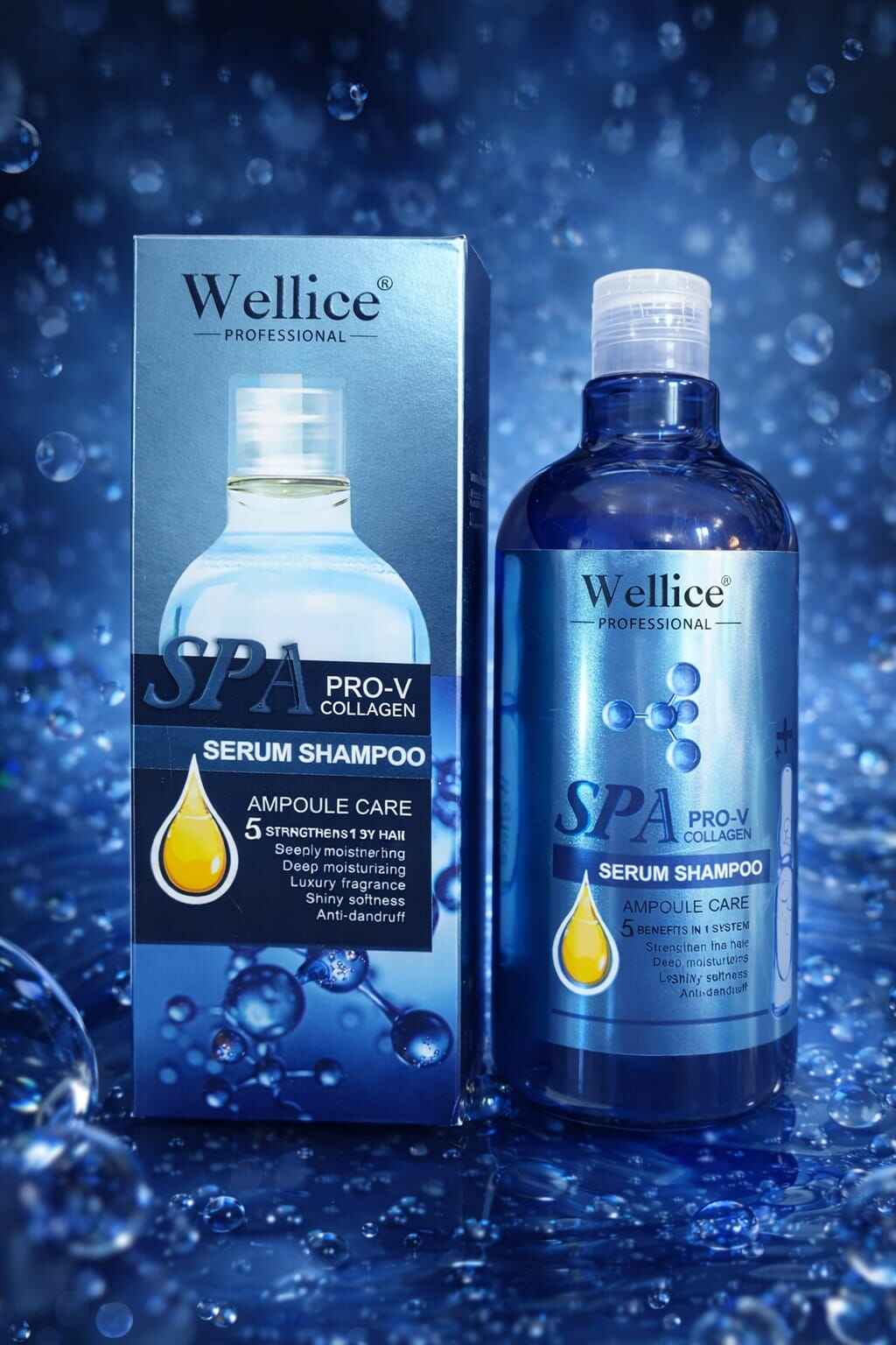 Wellice professional spa pro-v collagen serum shampoo