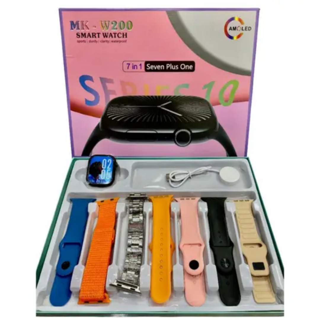 MK-W200 Smart Watch "Seven Plus One" Bundle,