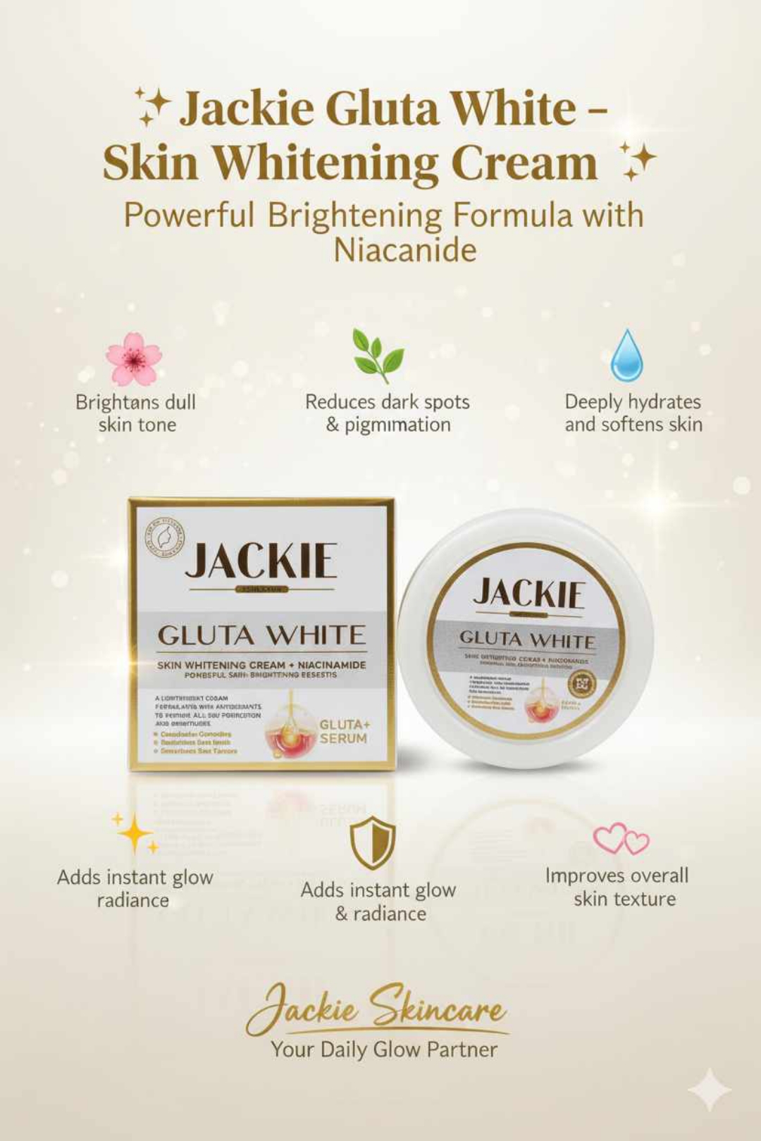 Jackie gluta cream whitening cream