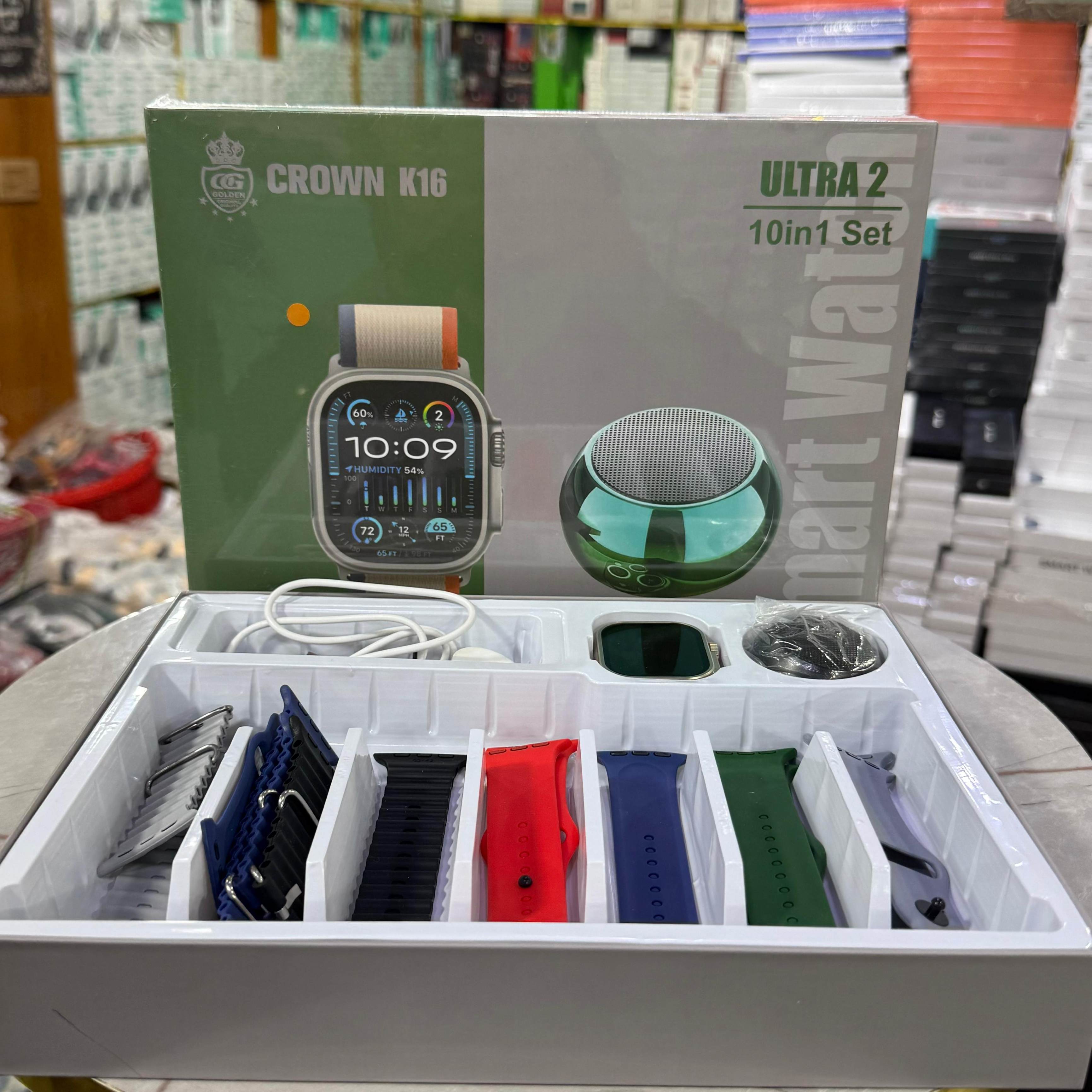 Crown K16 Ultra Watch (10in1)